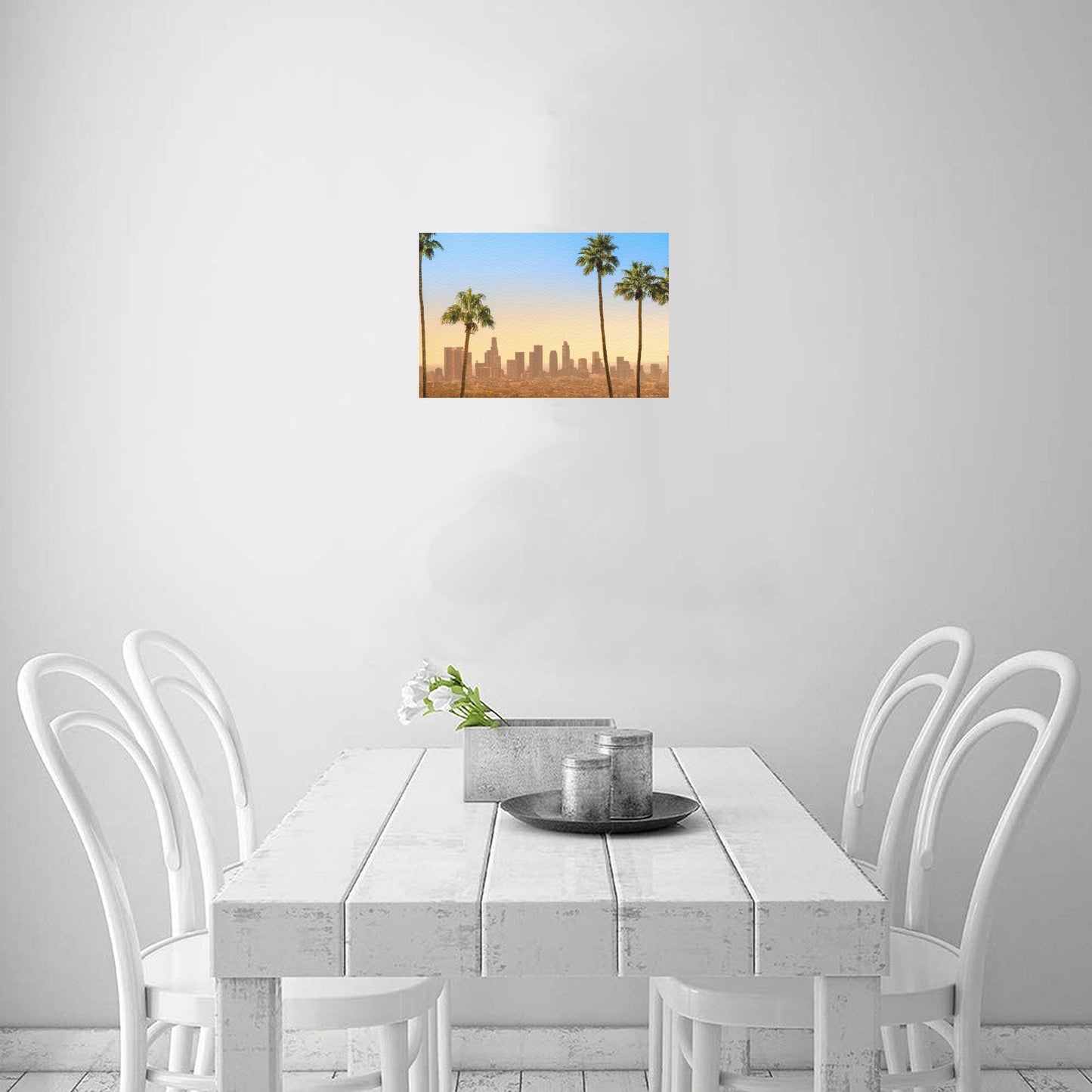LA Scene Canvas Art Print 12"x8"