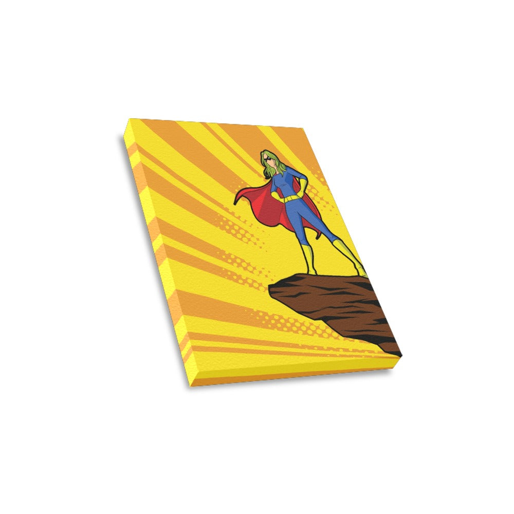 Super Girl Canvas Art Print 8"x10"