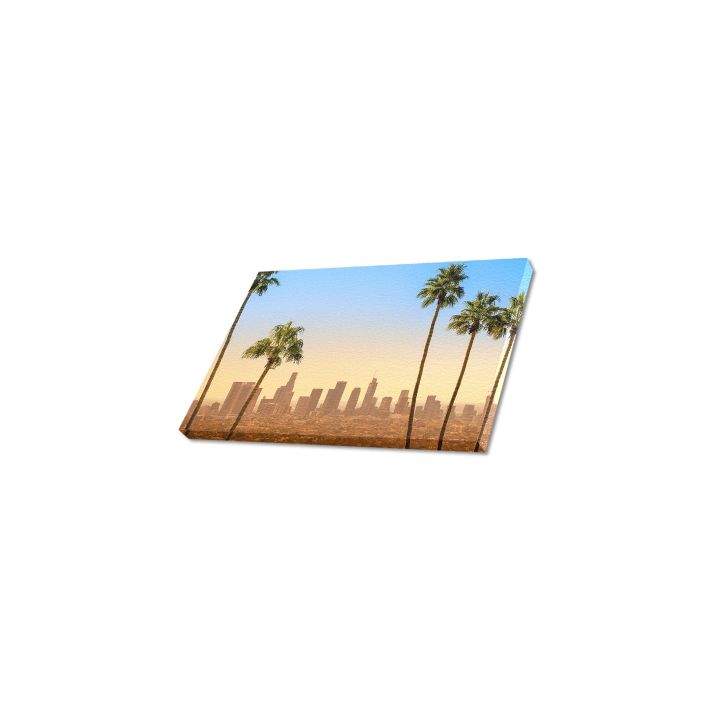 LA Scene Canvas Art Print 12"x8"