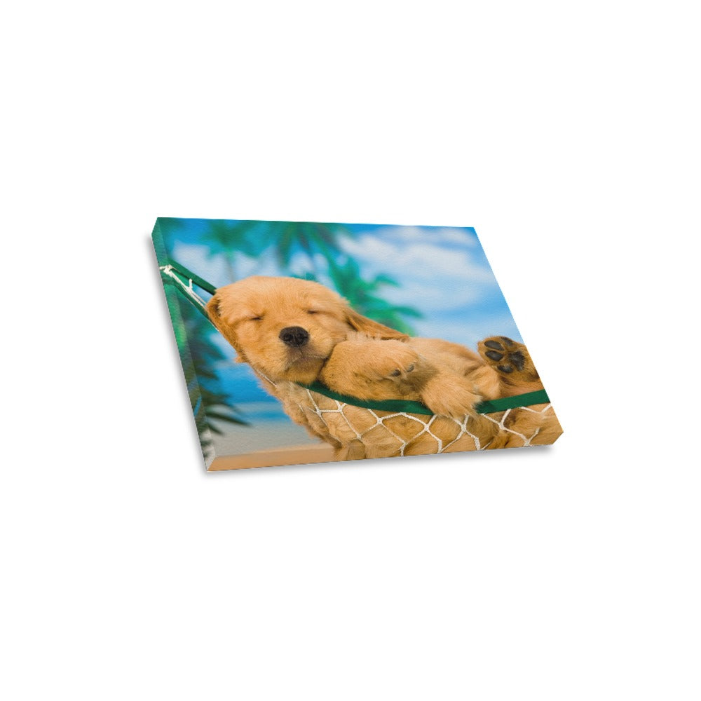 Lounge Puppy Canvas Print 16"x12