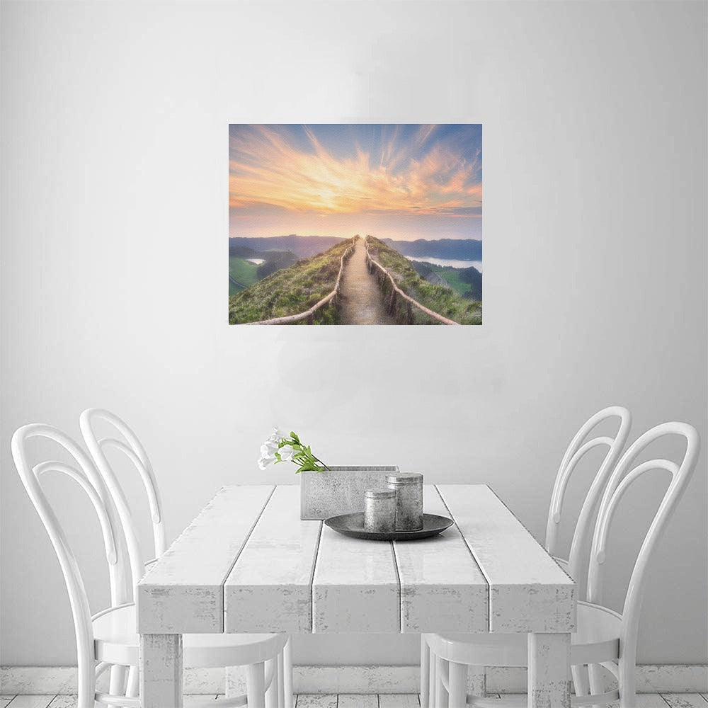 Sunset Pathway Canvas Art Print 20"x16"