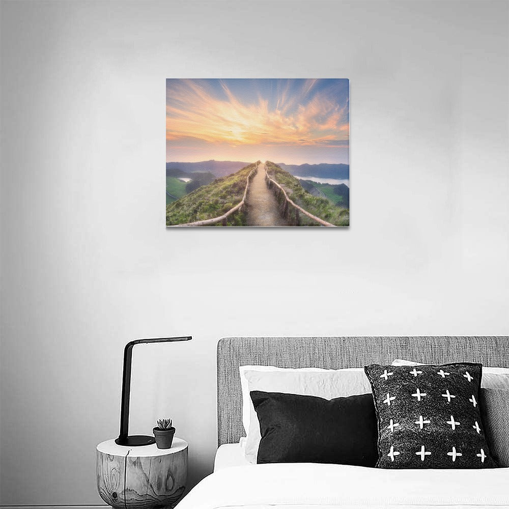 Sunset Pathway Canvas Art Print 20"x16"