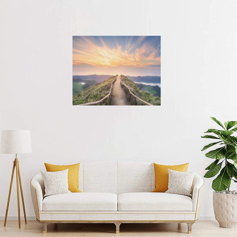 Sunset Pathway Canvas Art Print 20"x16"