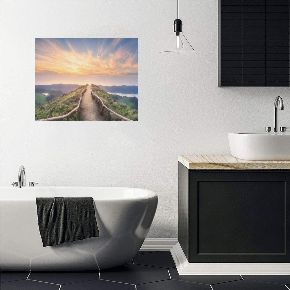 Sunset Pathway Canvas Art Print 20"x16"