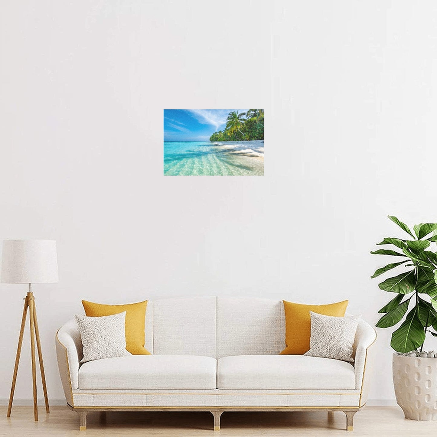 Paradise Canvas Art Print 12"x8"