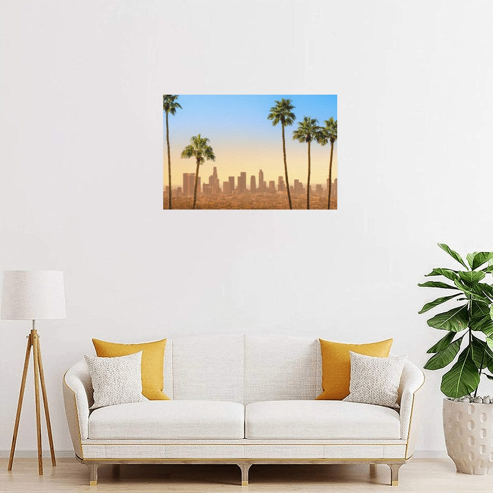 LA Scene Canvas Art Print 18"x12"