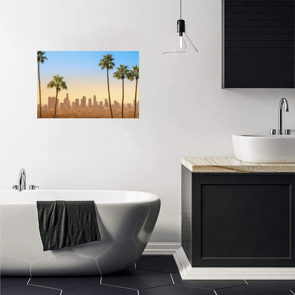 LA Scene Canvas Art Print 18"x12"