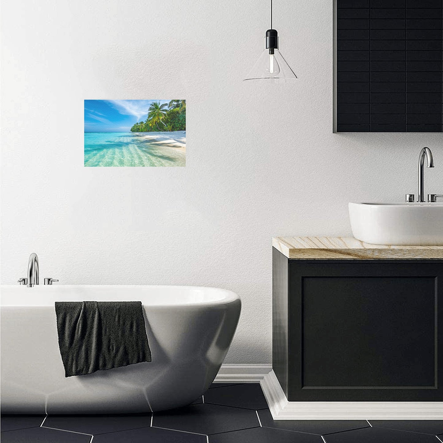 Paradise Canvas Art Print 12"x8"