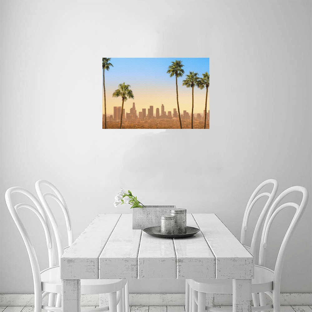 LA Scene Canvas Art Print 18"x12"