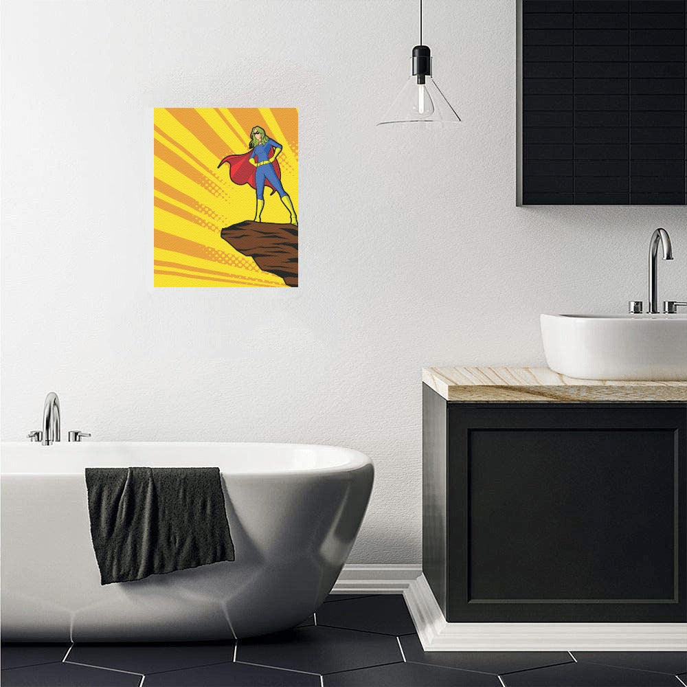 Super Girl Canvas Art Print 8"x10"