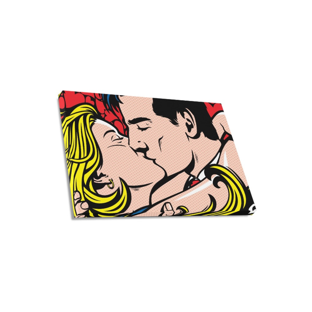 Super Kiss Canvas Art Print 18"x12"