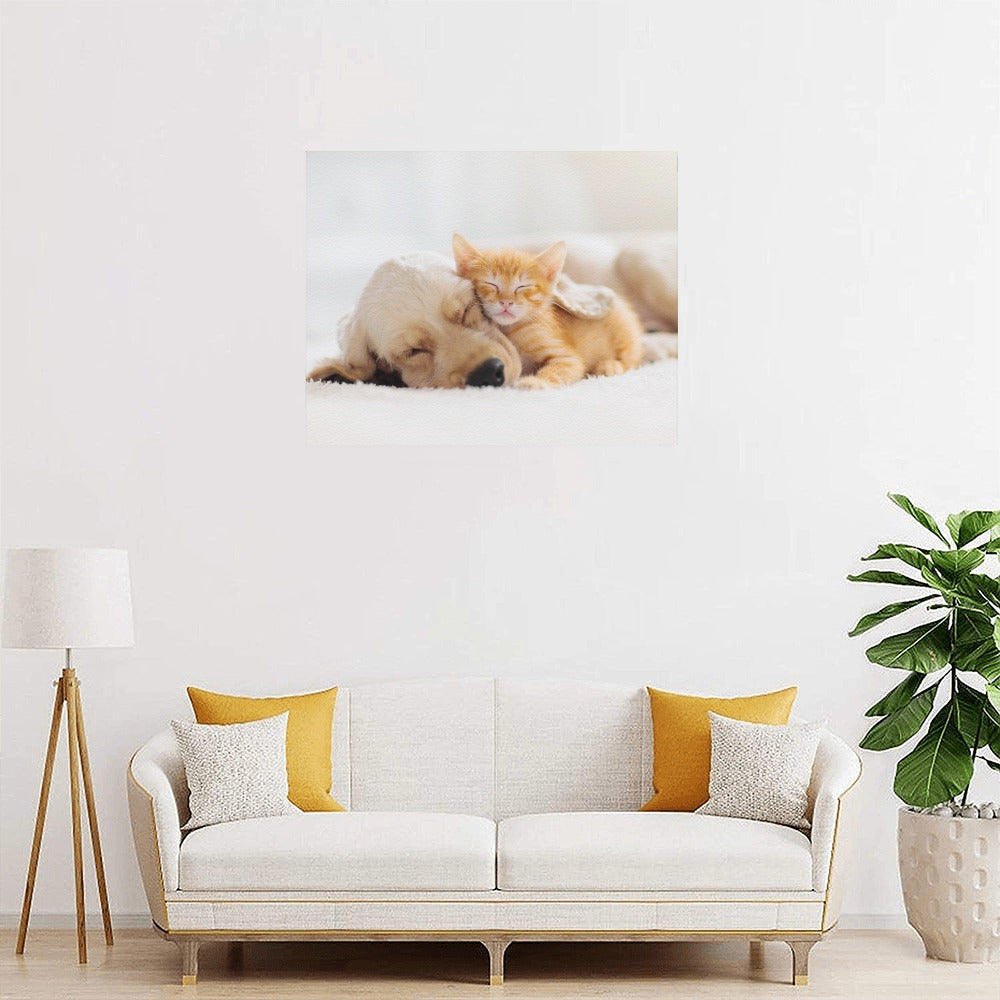 Cuteness Cuddle Canvas Art Print 20"x16"