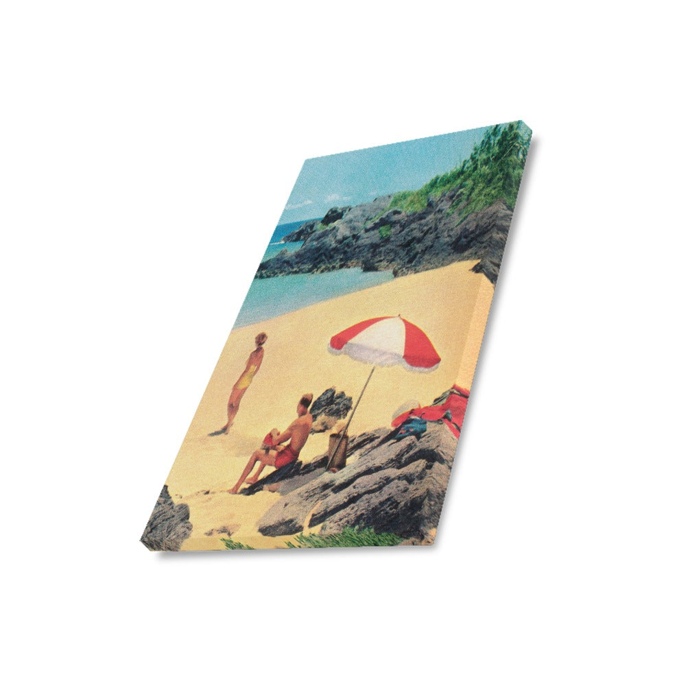Retro Beach Canvas Art Print 16"x20"