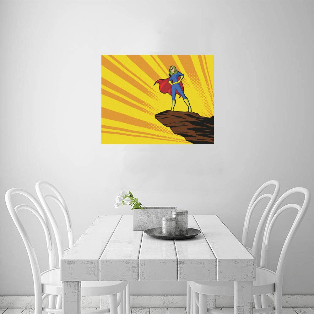 Super Girl Canvas Art Print 20"x16"