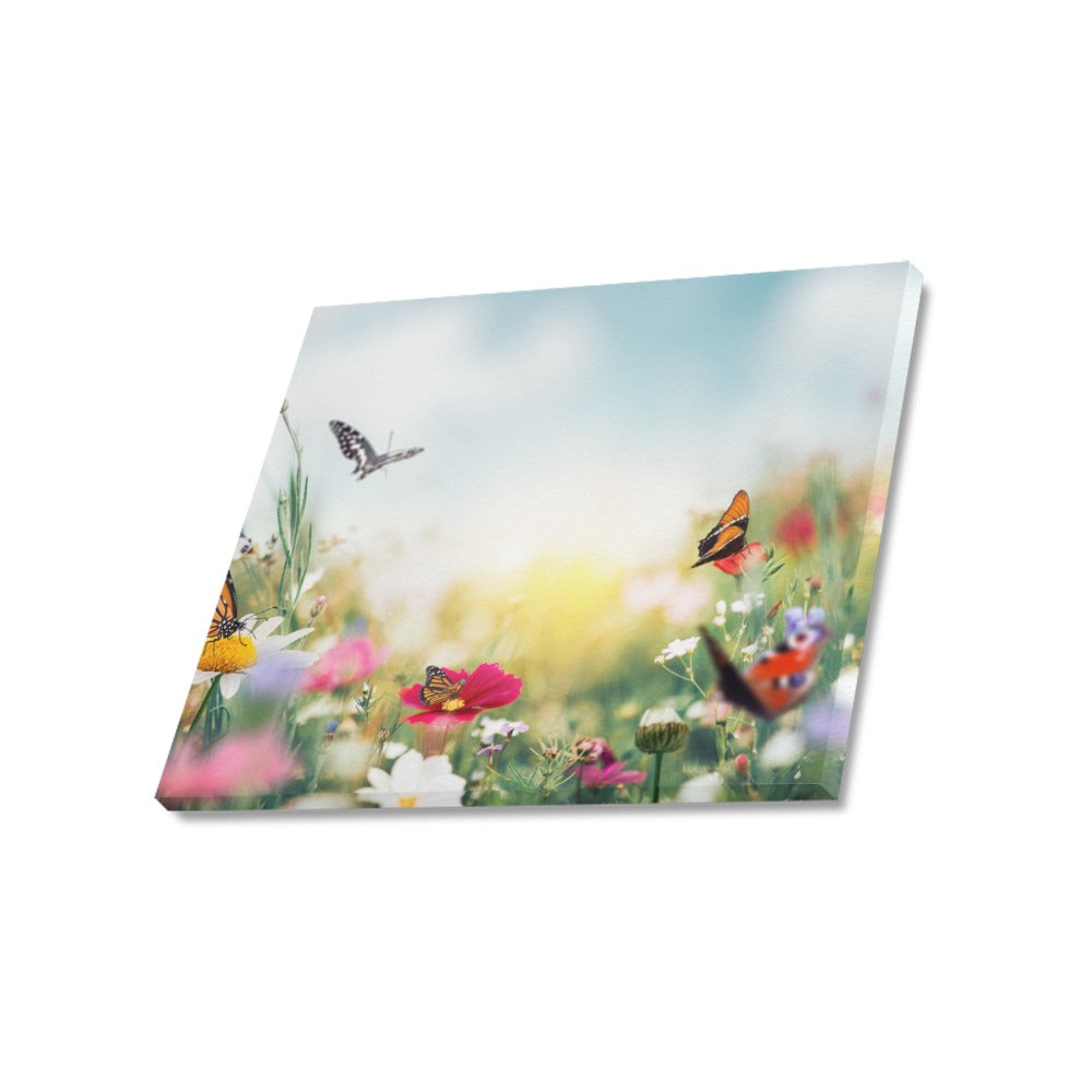 Butterfly Patch Canvas Art Print 20"x16"