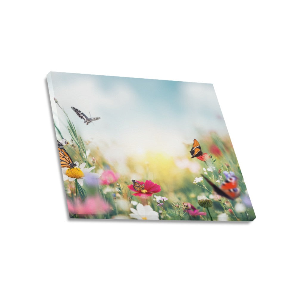 Butterfly Patch Canvas Art Print 20"x16"