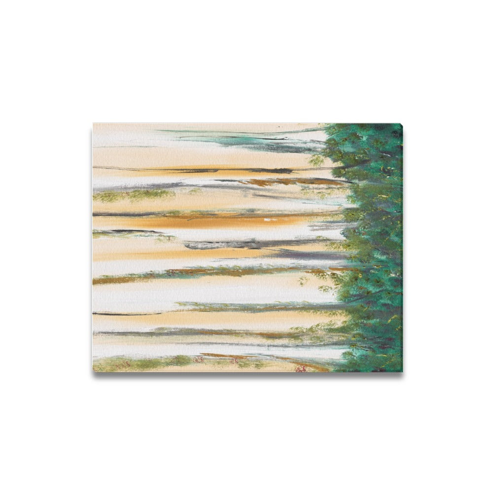 Abstract Trees Canvas Art Print 16"x20"