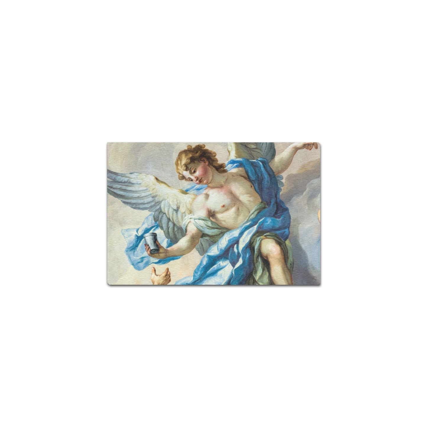 Angel Fresco Canvas Art Print 12"x8"