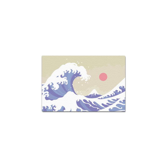 Kanagawa Wave Canvas Art Print 12"x8"