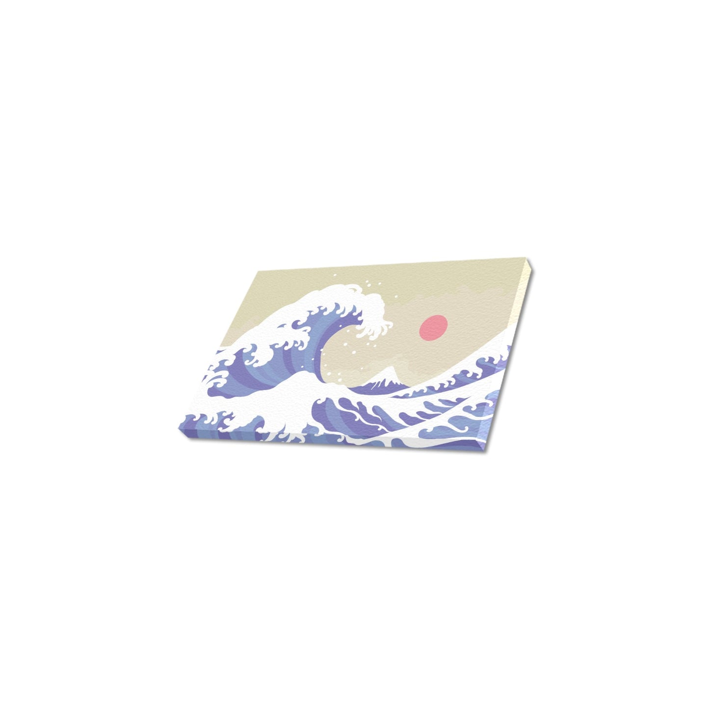 Kanagawa Wave Canvas Art Print 12"x8"