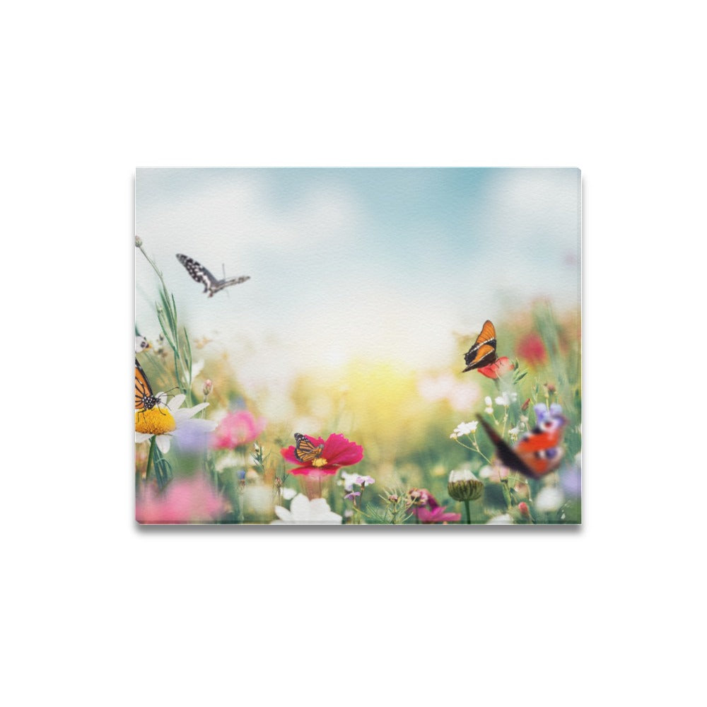 Butterfly Patch Canvas Art Print 20"x16"