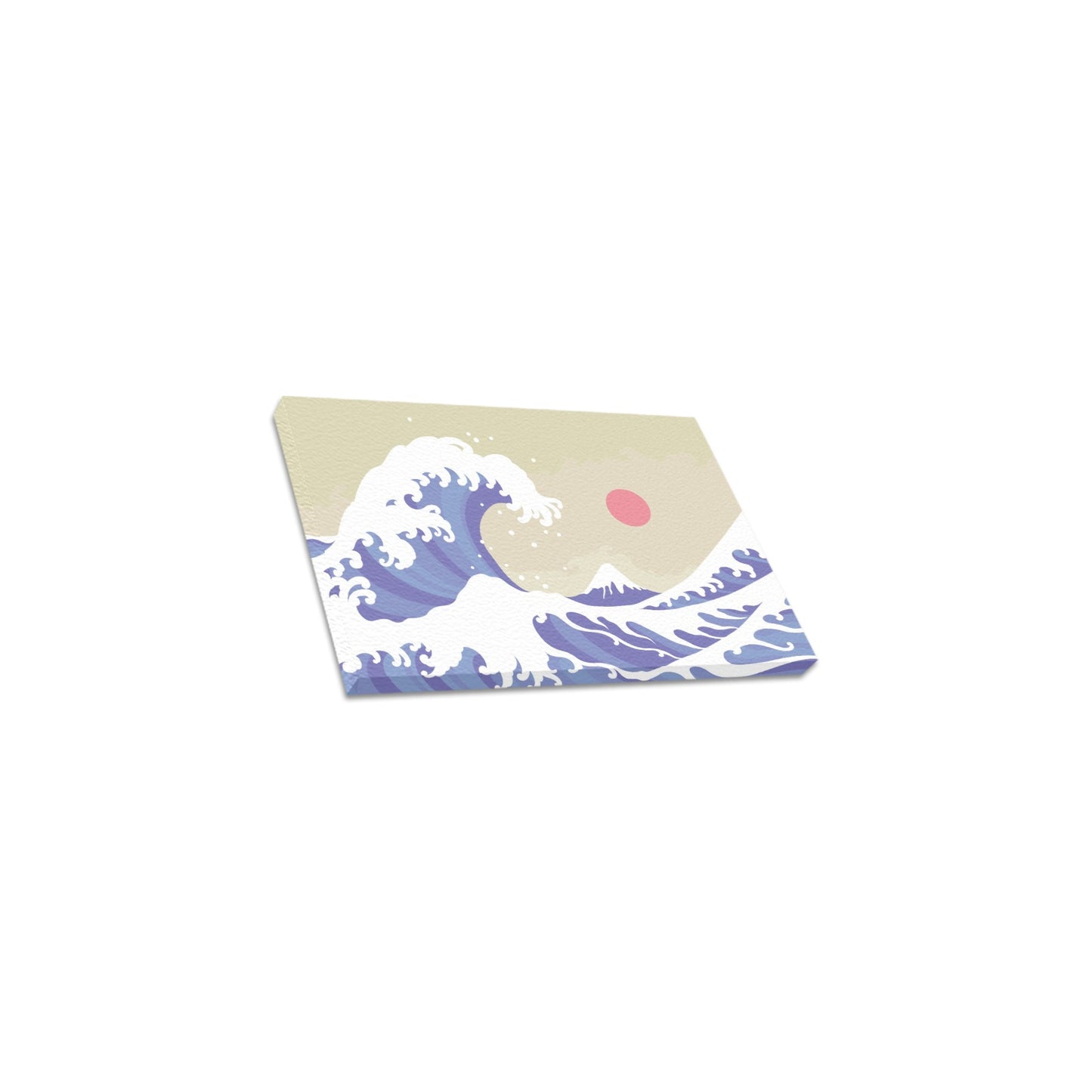 Kanagawa Wave Canvas Art Print 12"x8"