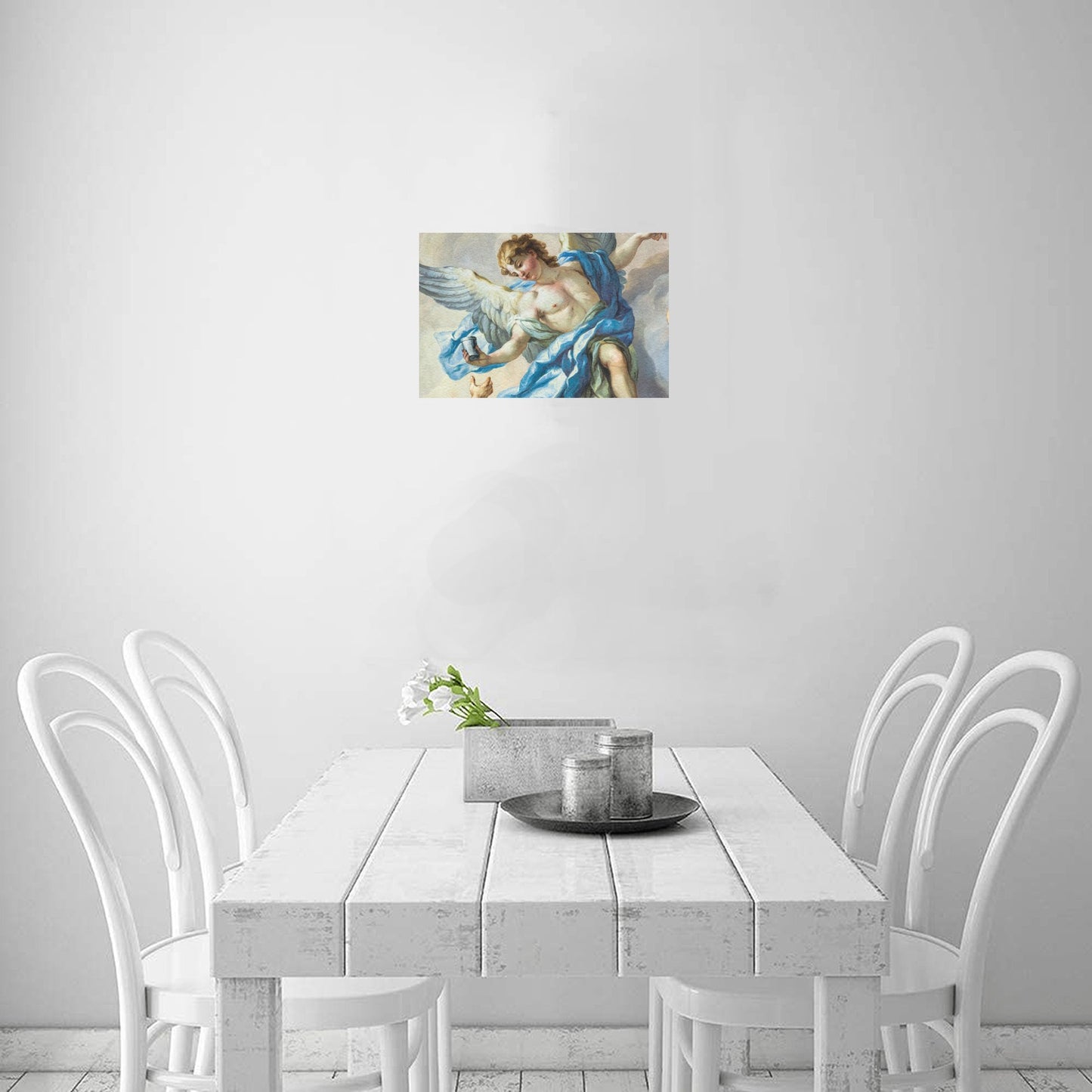 Angel Fresco Canvas Art Print 12"x8"