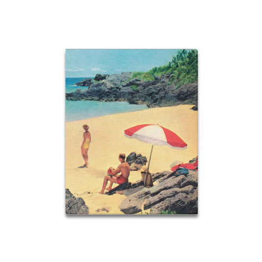 Retro Beach Canvas Art Print 16"x20"