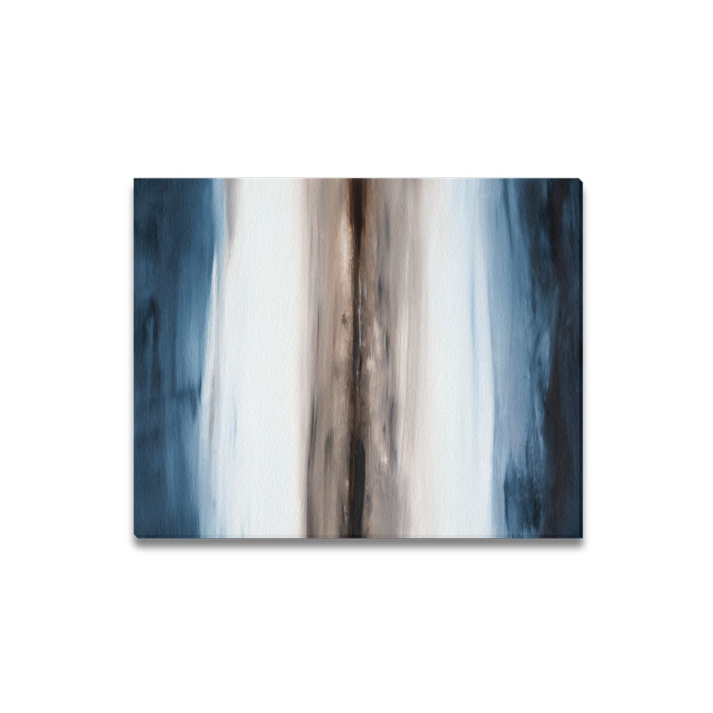 Abstract Blue Canvas Art Print 16"x20"