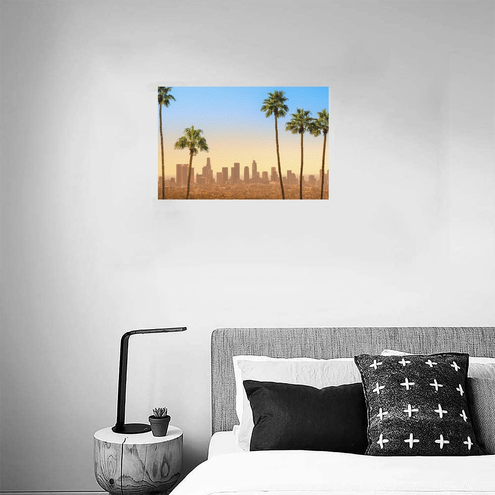 LA Scene Canvas Art Print 18"x12"