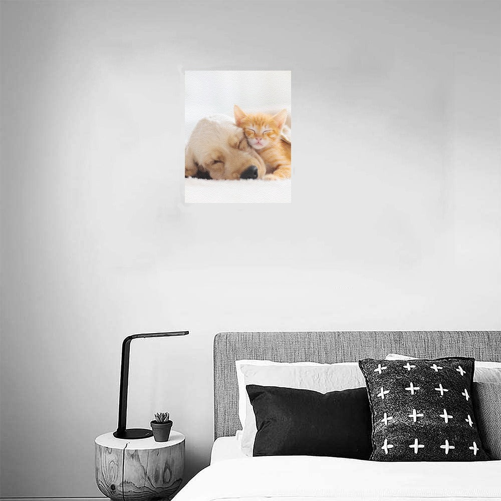 Cuteness Cuddle Canvas Art Print 8"x10"