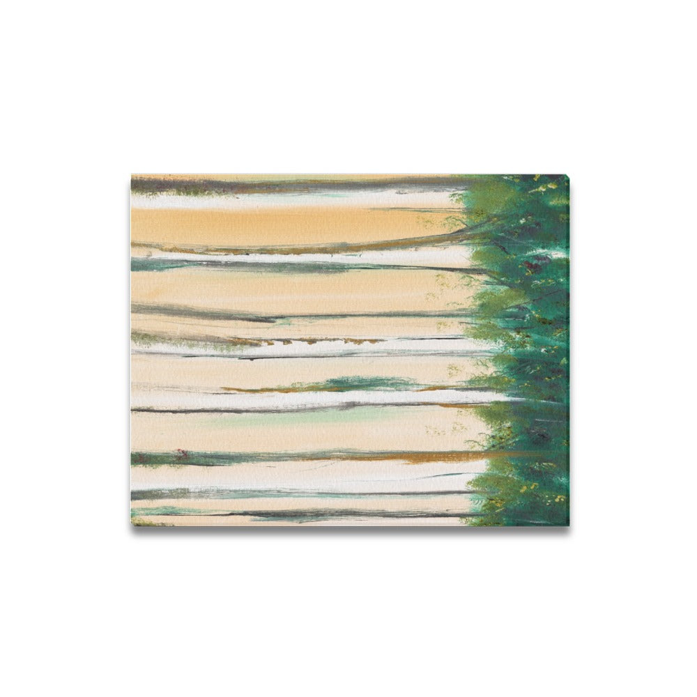 Abstract Trees Canvas Art Print 16"x20"