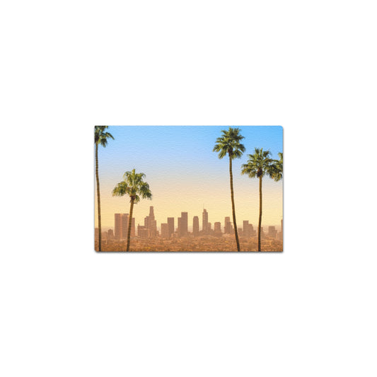 LA Scene Canvas Art Print 12"x8"