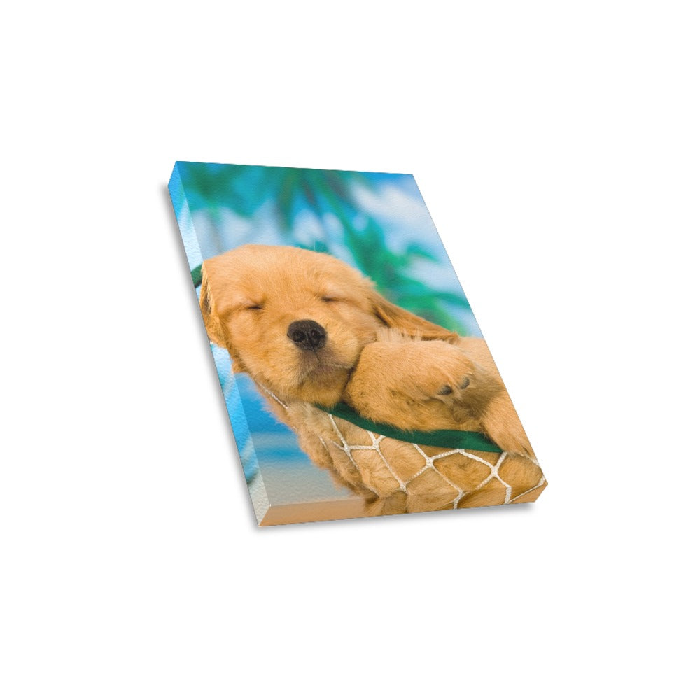Lounge Puppy Canvas Print 8"x10"