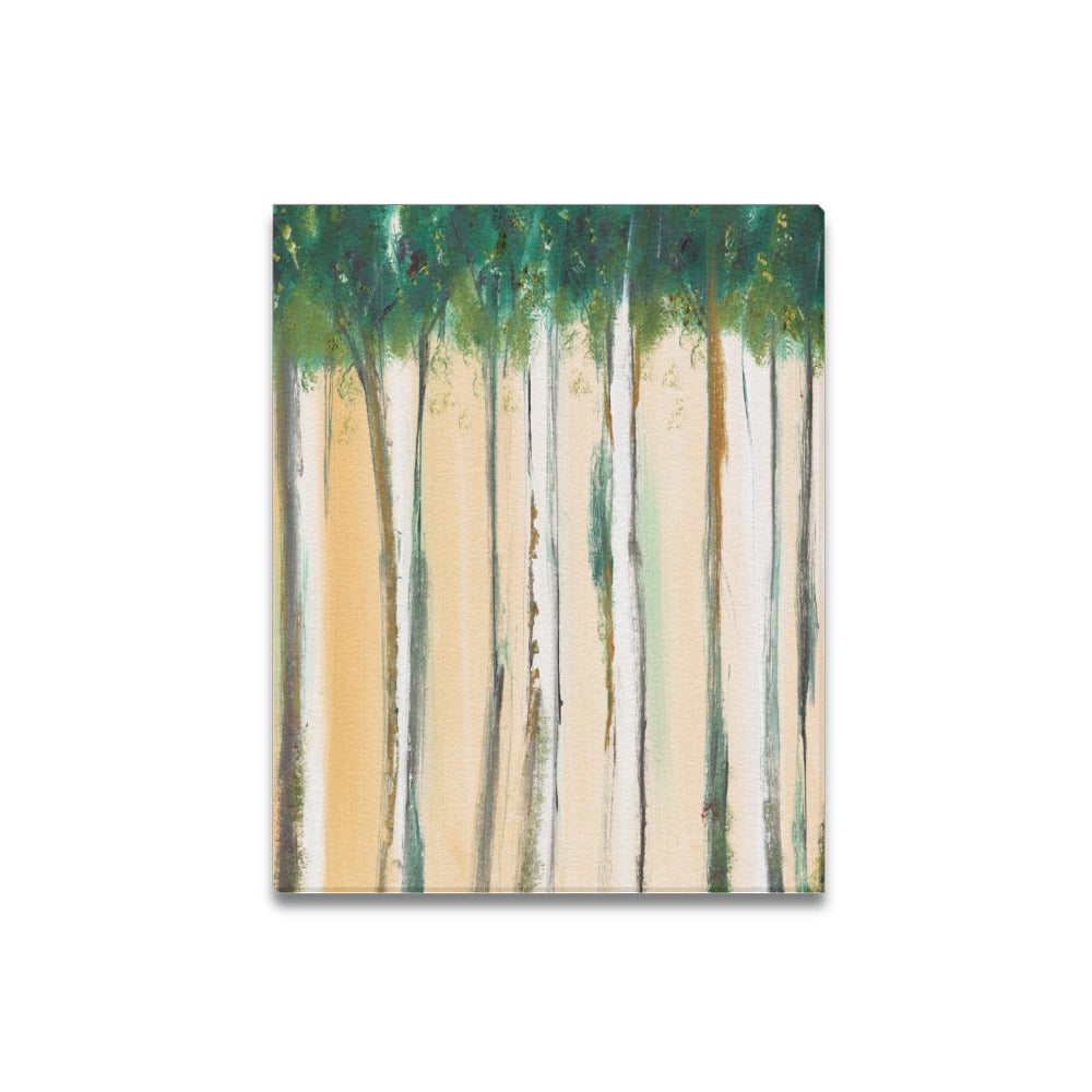 Abstract Trees Canvas Art Print 16"x20"