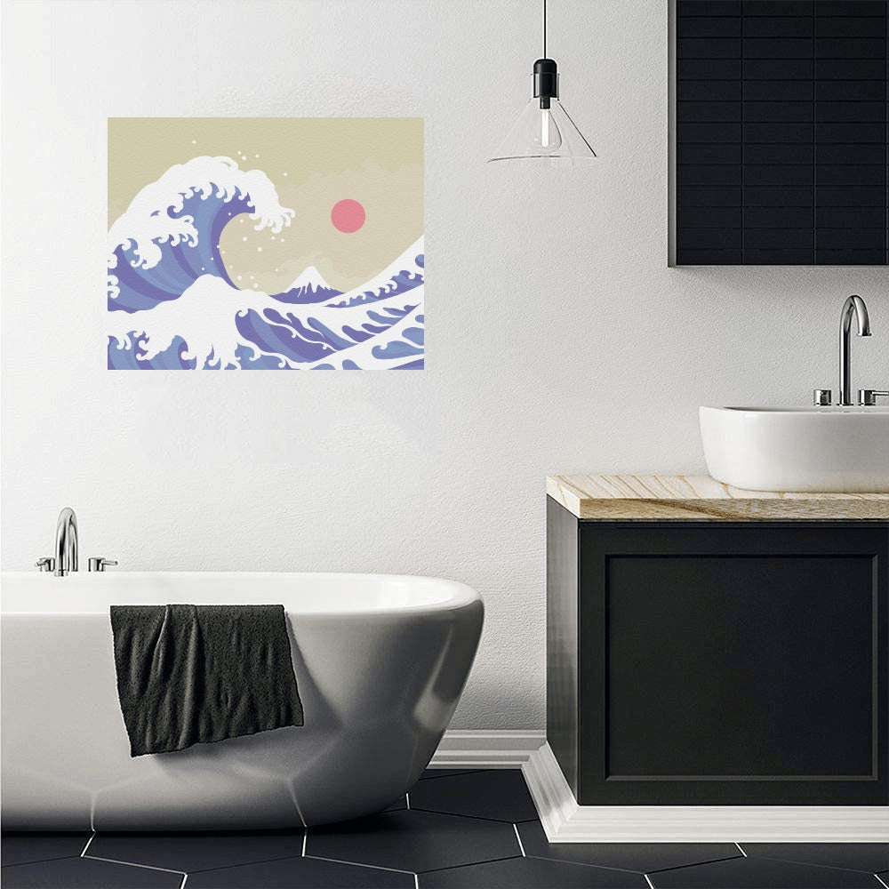 Kanagawa Wave Canvas Art Print 20"x16"