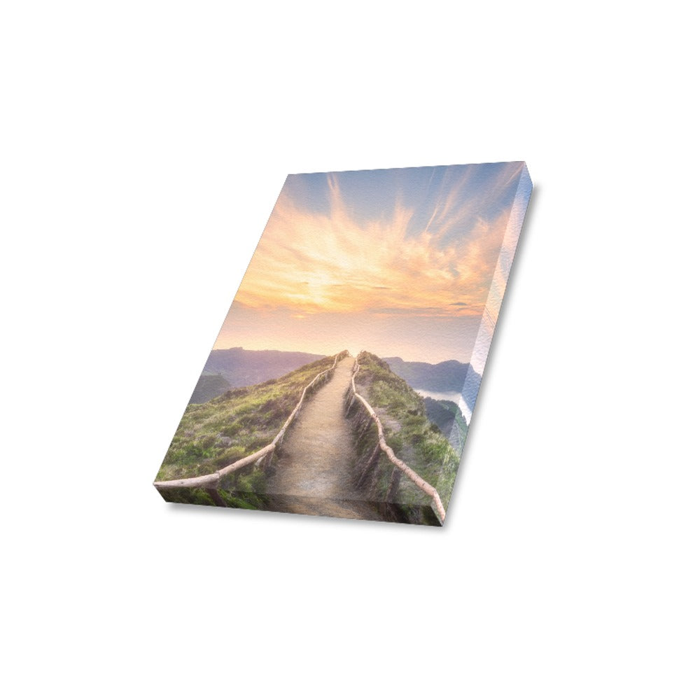 Sunset Pathway Canvas Art Print 8"x10"