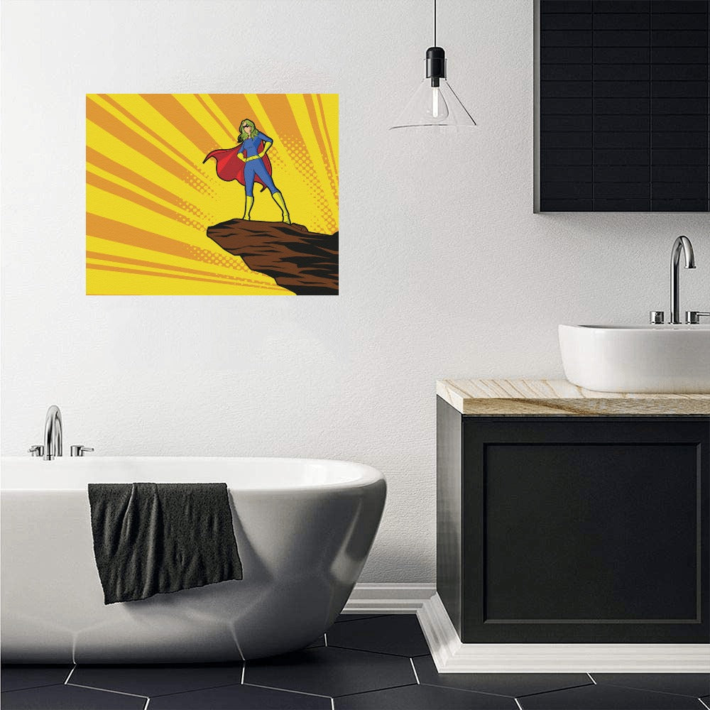 Super Girl Canvas Art Print 20"x16"