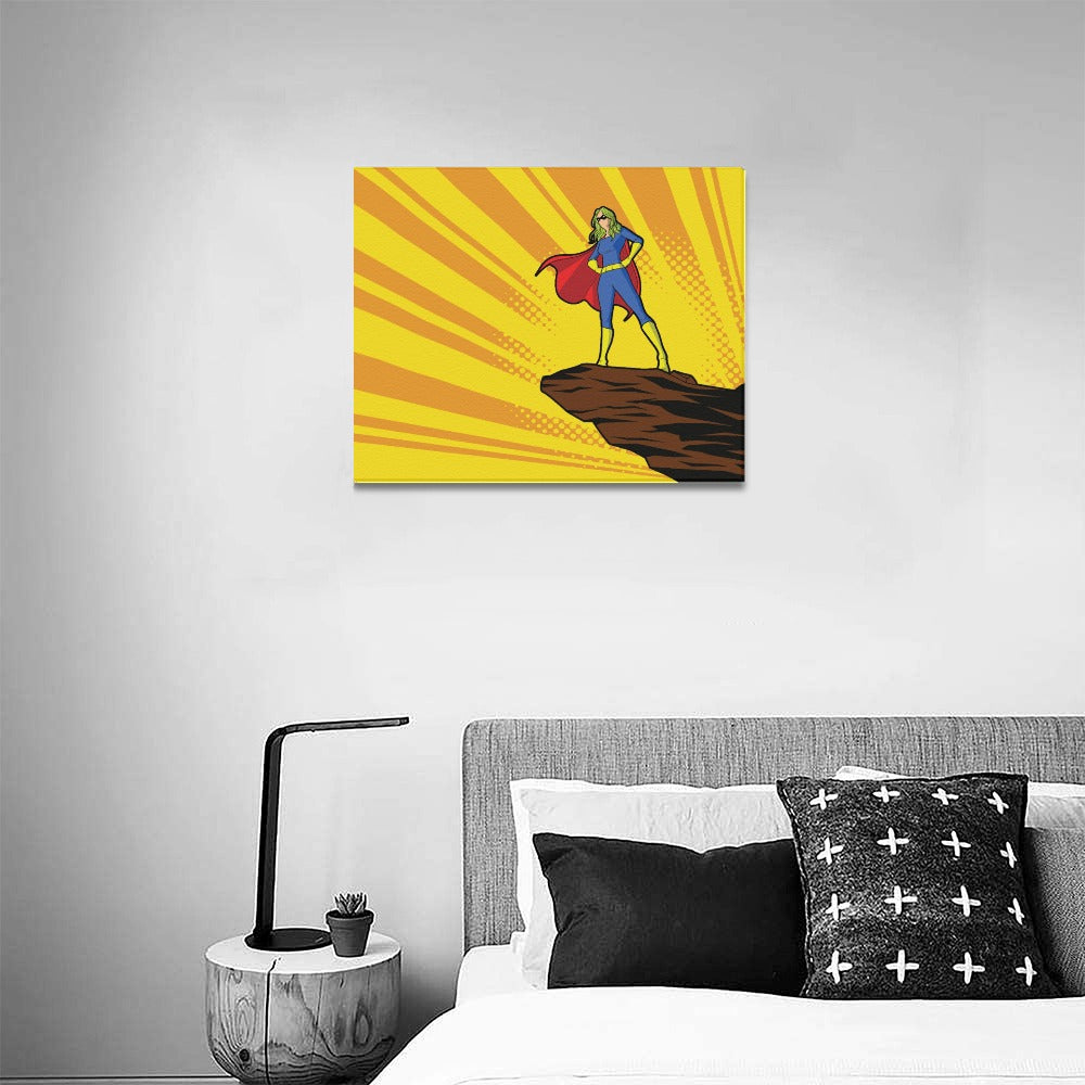 Super Girl Canvas Art Print 20"x16"