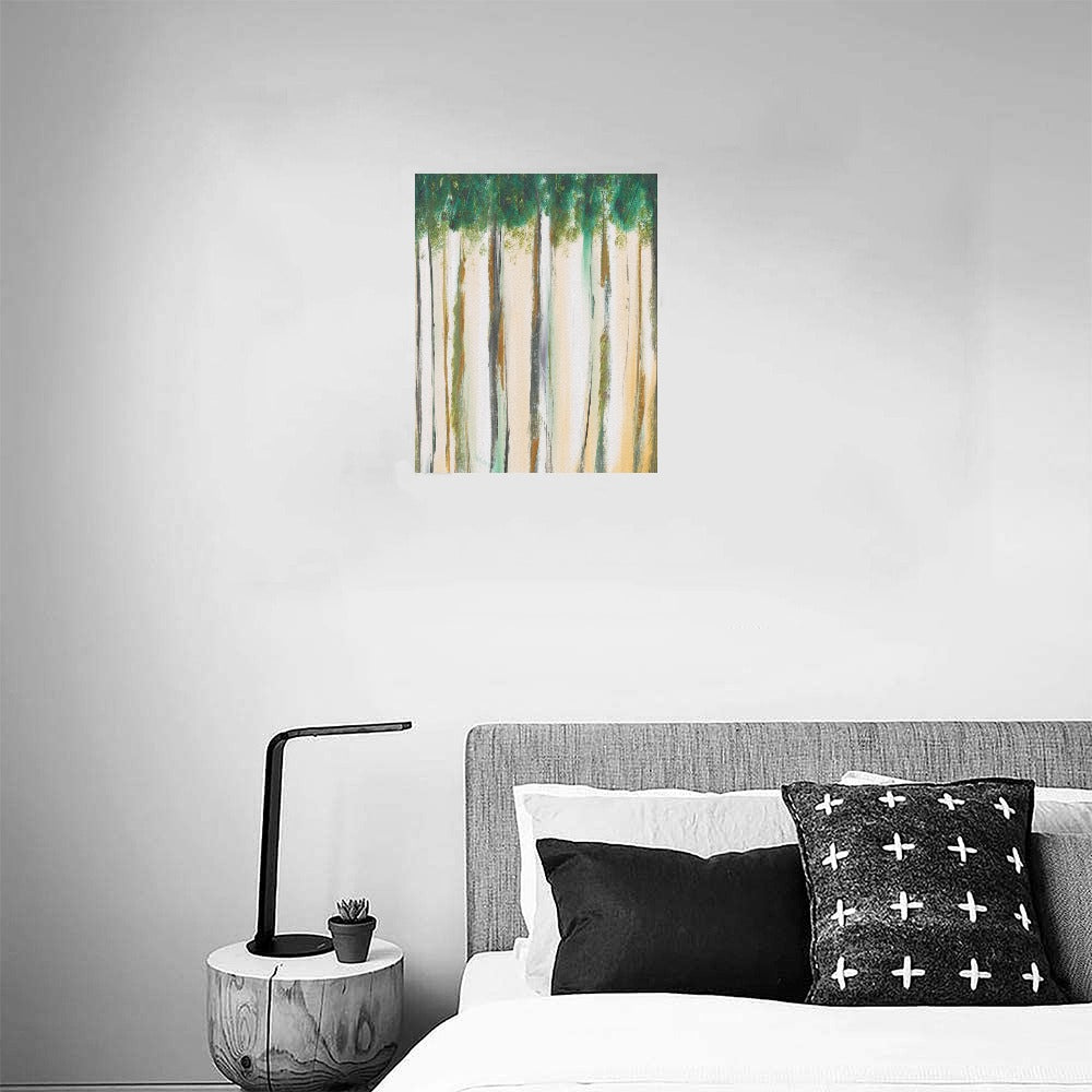 Abstract Trees Canvas Art Print 16"x20"