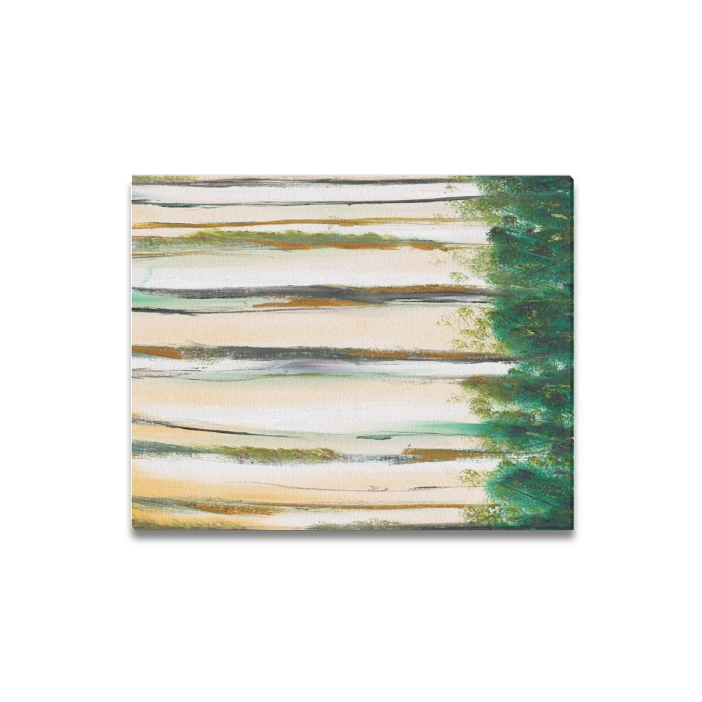 Abstract Trees Canvas Art Print 16"x20"