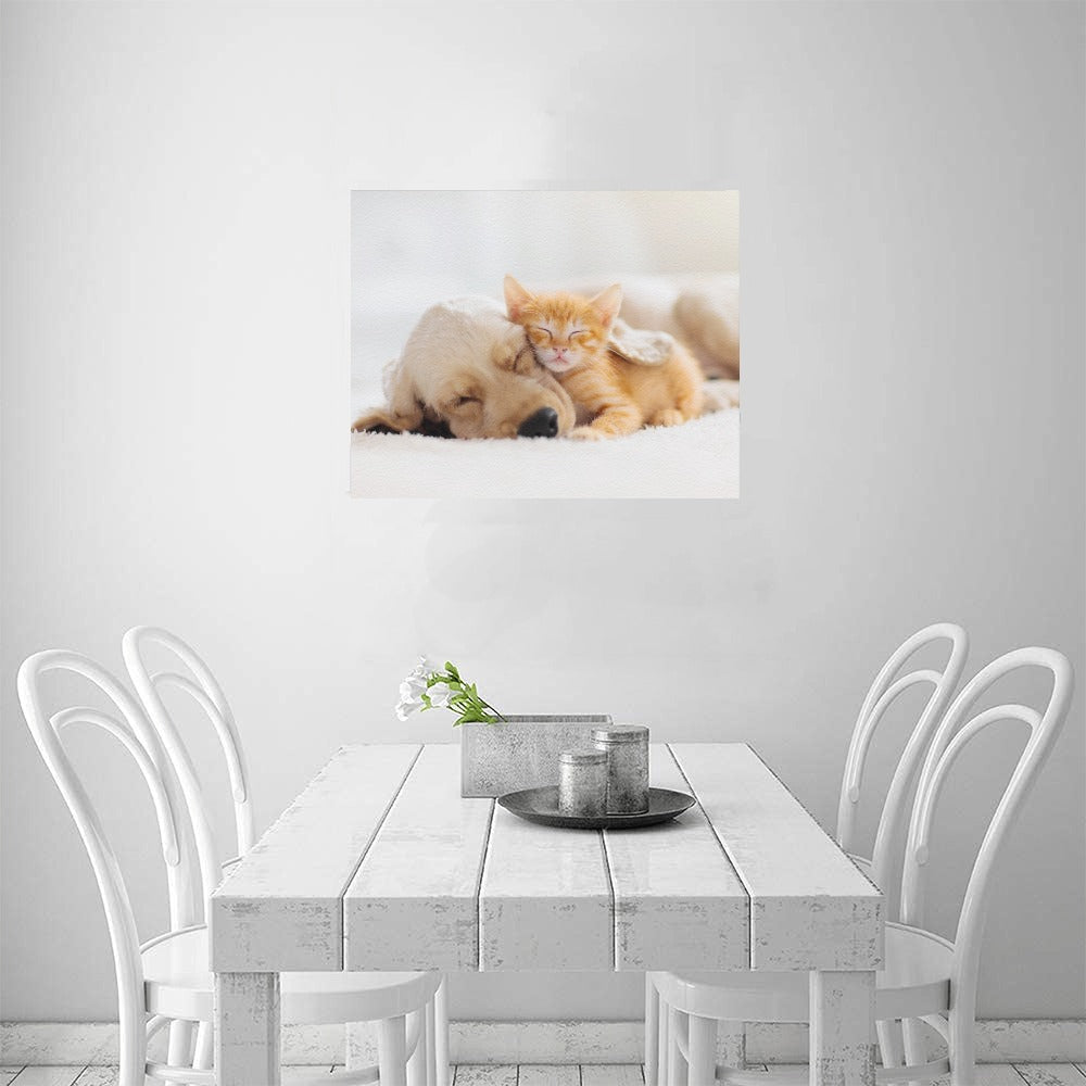 Cuteness Cuddle Canvas Art Print 20"x16"