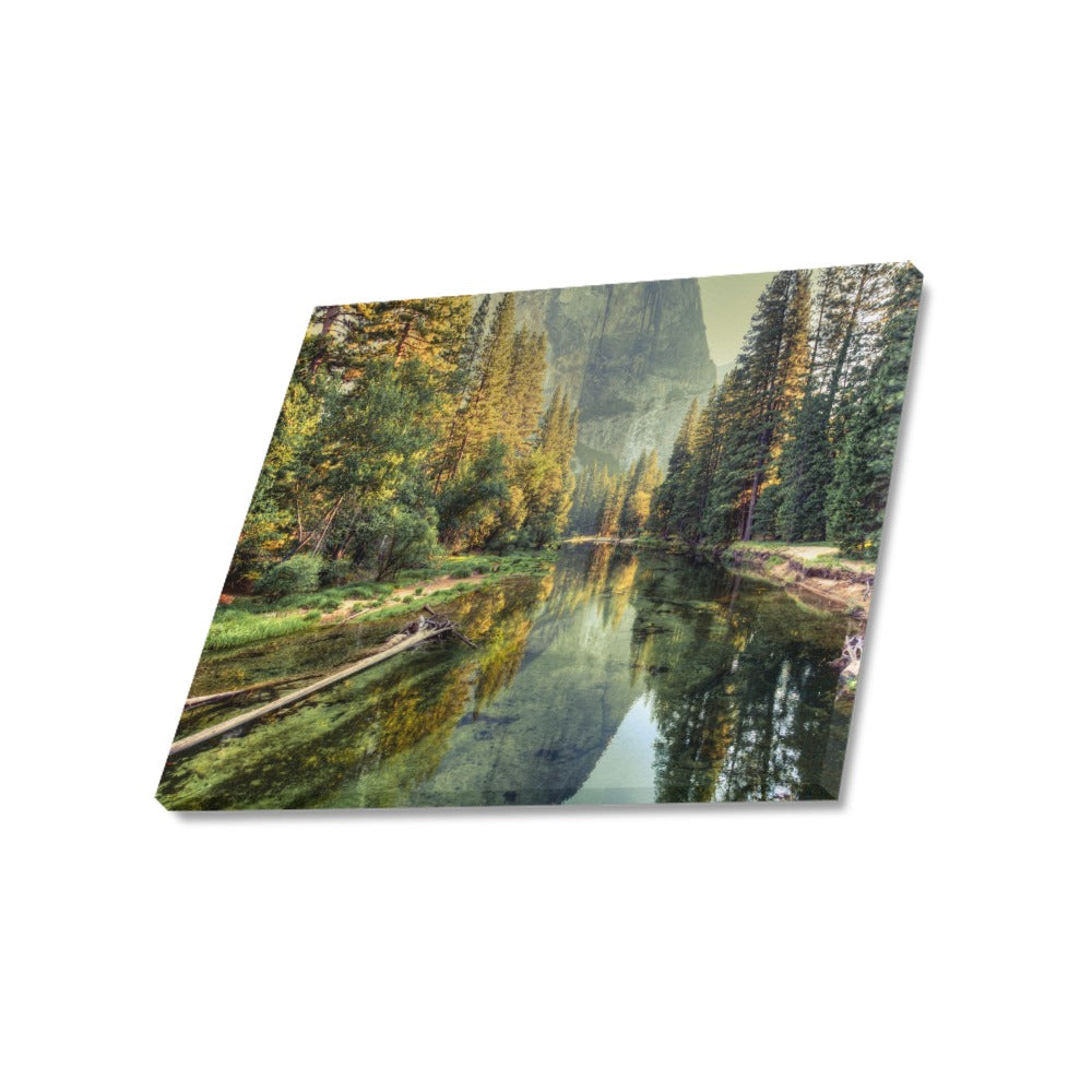 Mountain River Canvas Art Print 20"x16"