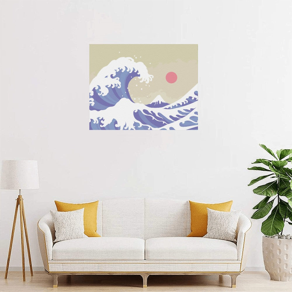 Kanagawa Wave Canvas Art Print 20"x16"