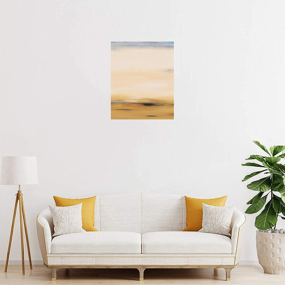 Abstract Gold Canvas Art Print 16"x20"