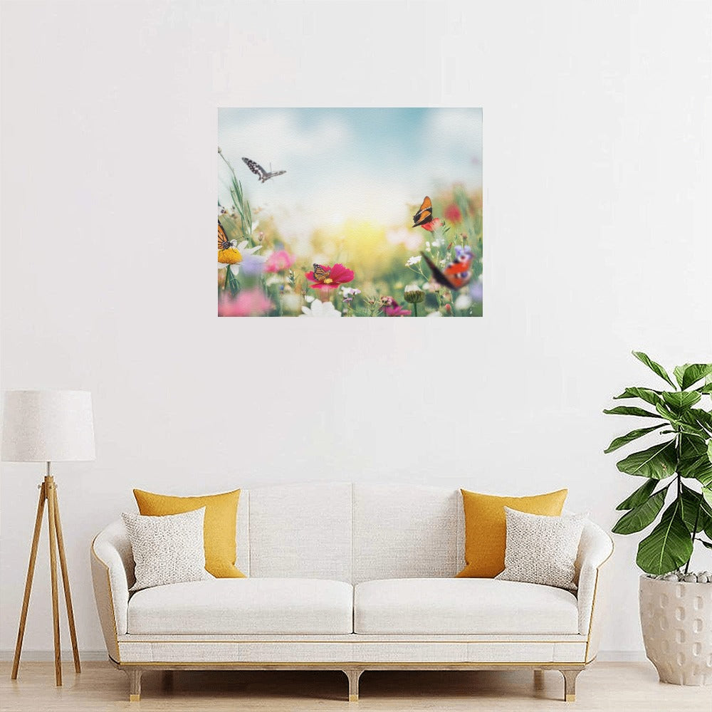 Butterfly Patch Canvas Art Print 20"x16"