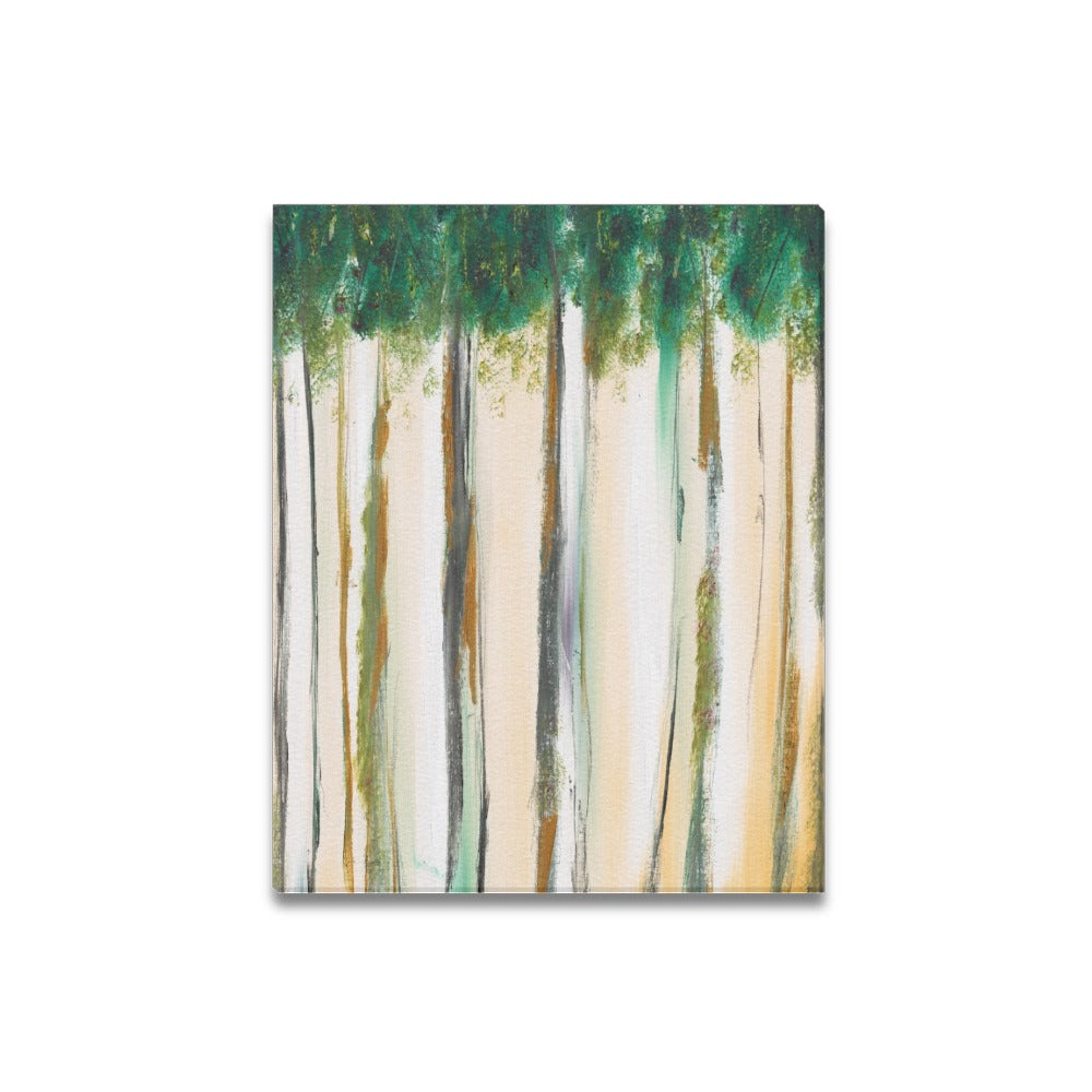 Abstract Trees Canvas Art Print 16"x20"