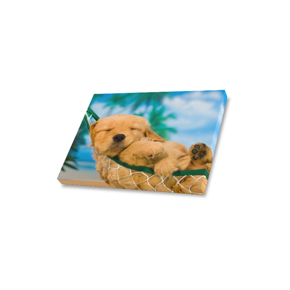 Lounge Puppy Canvas Print 16"x12