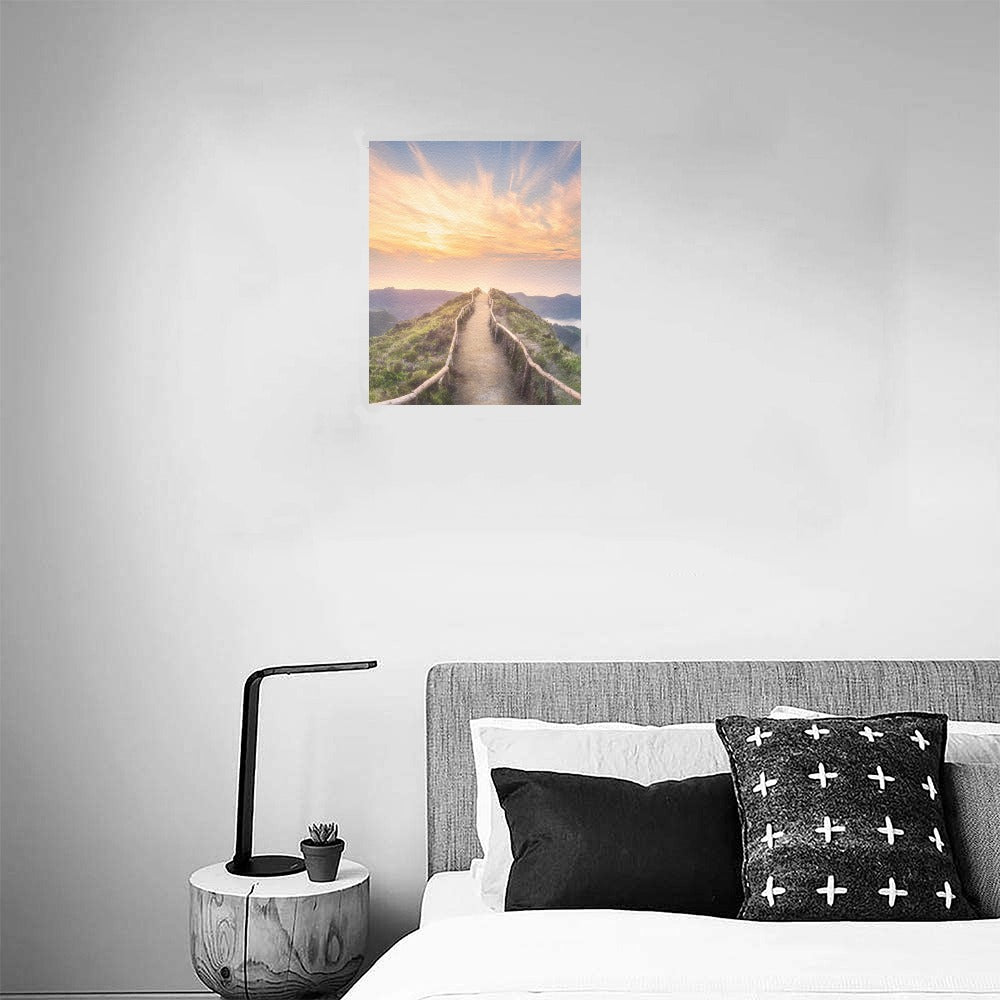 Sunset Pathway Canvas Art Print 8"x10"