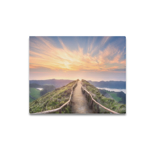 Sunset Pathway Canvas Art Print 20"x16"